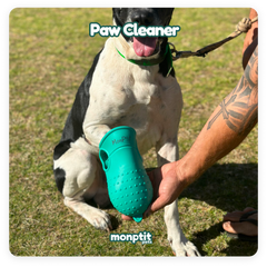 Monpti Pets Paw Cleaner – 2-in-1 portable paw washer and grooming brush