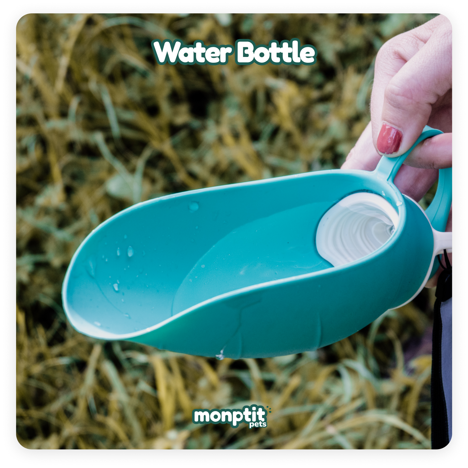 “Monptit Pets Portable Water Bottle for pets – leak-proof design for travel