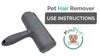 Quick pet hair clean-up with Monptitpets roller