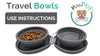 Portable food and water bowl demo – Monptitpets travel essentials